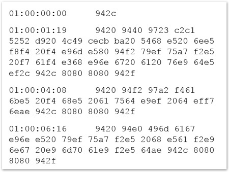 SCC caption file