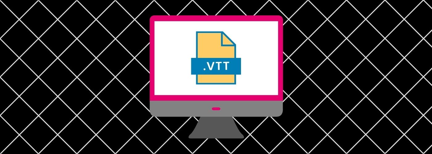 A Computer screen with a VTT icon and a diagonal checkered background