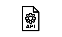Icon of a document with API written inside