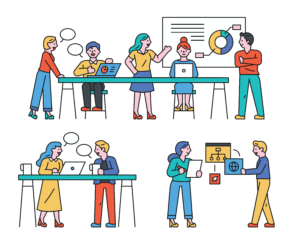 people working together on a project